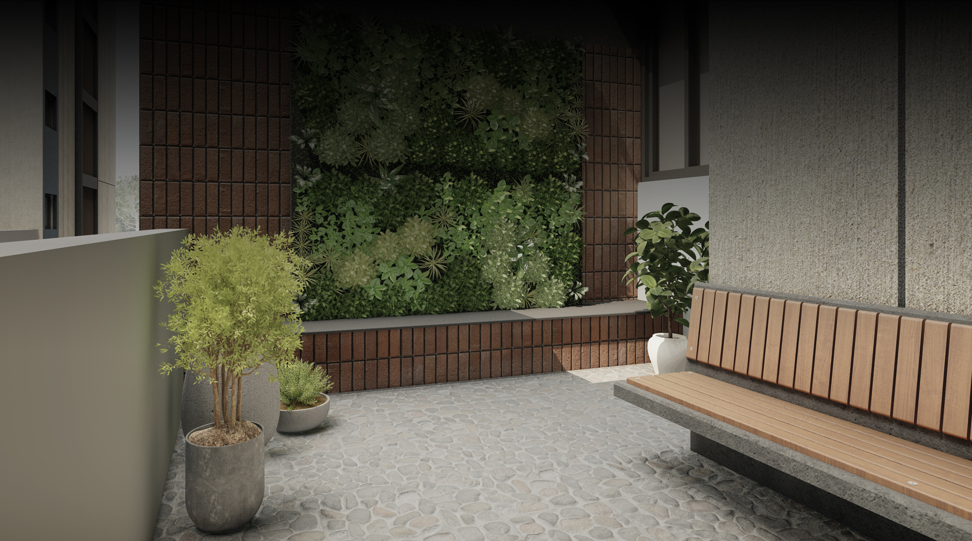 Herb Garden With Seating